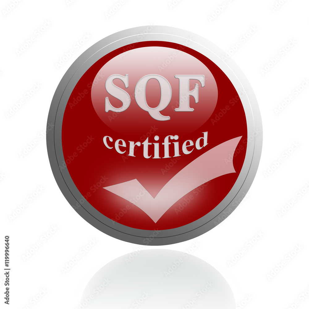 SQF certified icon or symbol image concept design for business and use in company system. SQF certified icon or symbol image concept design for business and use in company system.