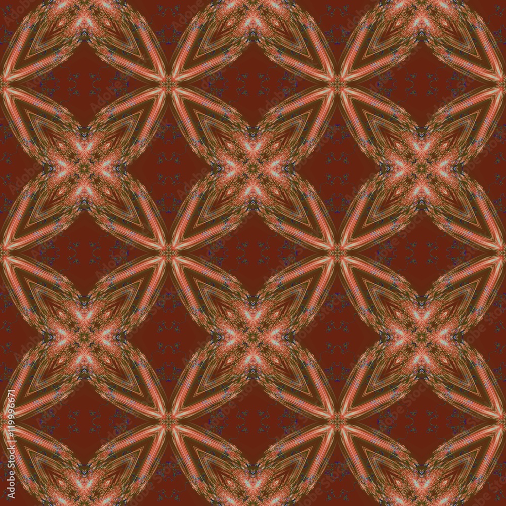Brown seamless ornamental ornate image background or pattern