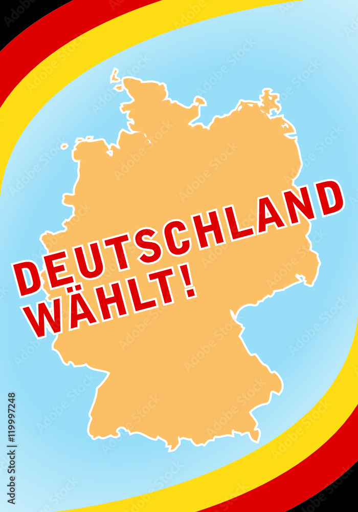 Fototapeta premium Deutschland wählt