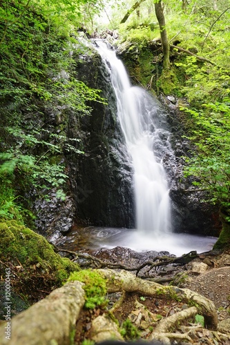 A waterfall in the Lake District of Cumbria  in Northern England