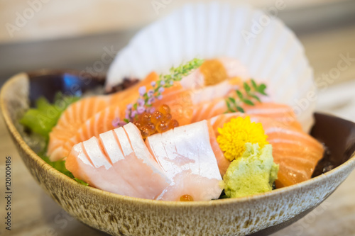 Salmon Sashimi Set, Food Background