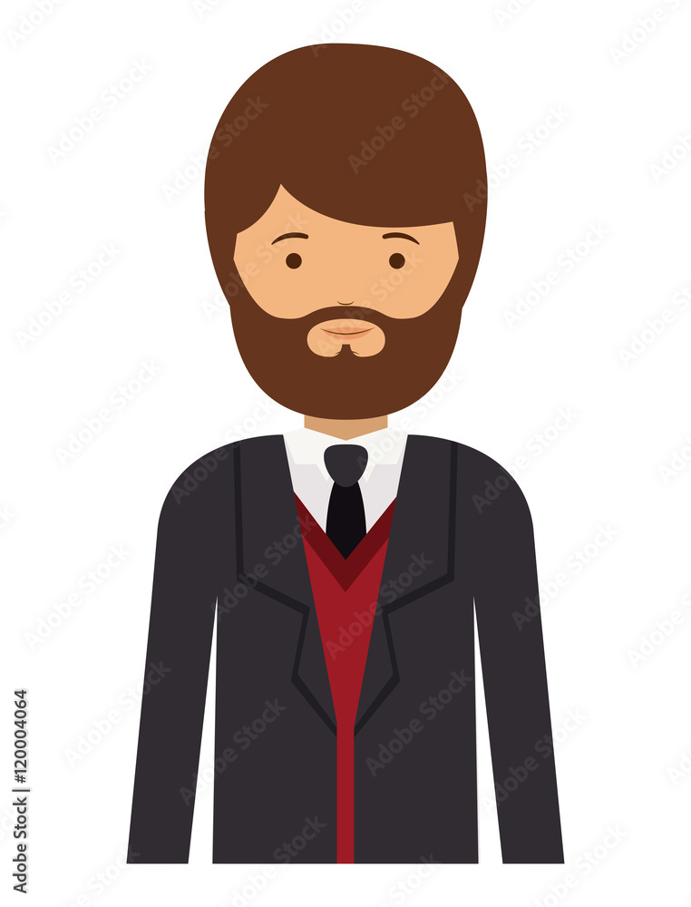 businessman and cartoon icon. profession worker and occupation theme. Isolated design. Vector illustration businessman and cartoon icon. profession worker and occupation theme. Isolated design. Vector illustration