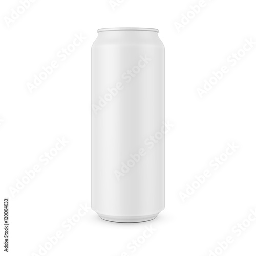 White aluminum can template.