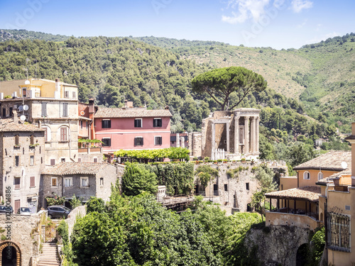 Beautiful park of Villa Gregoriana and Tivoli, Lazio, Italy
