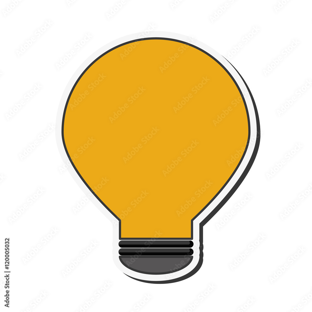 light bulb power energy electricity icon. Flat and isolated design. Vector illustration light bulb power energy electricity icon. Flat and isolated design. Vector illustration
