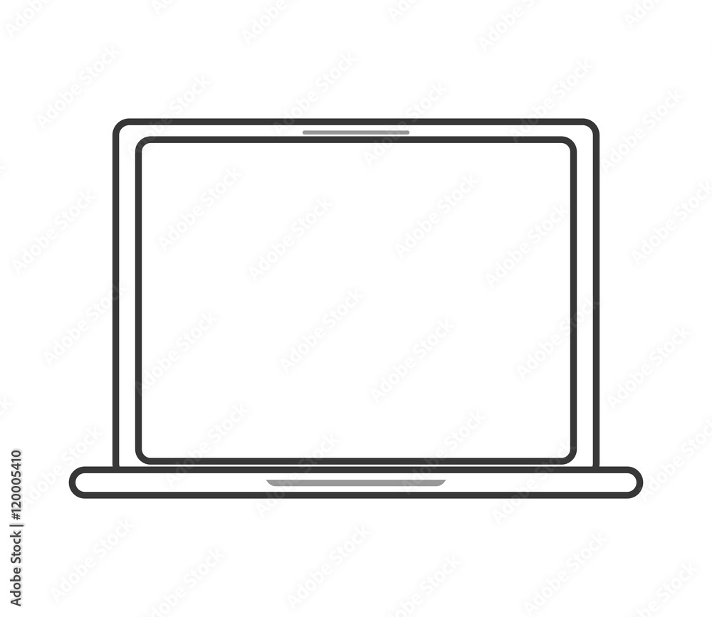 laptop gadget device technology virtual icon. Flat and isolated design. Vector illustration laptop gadget device technology virtual icon. Flat and isolated design. Vector illustration