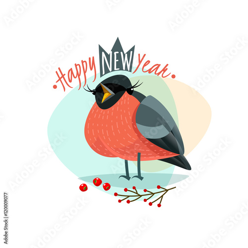 New Year Bullfinch