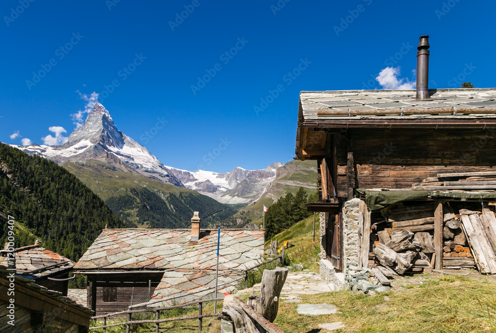 Matterhorn peak in Zermatt