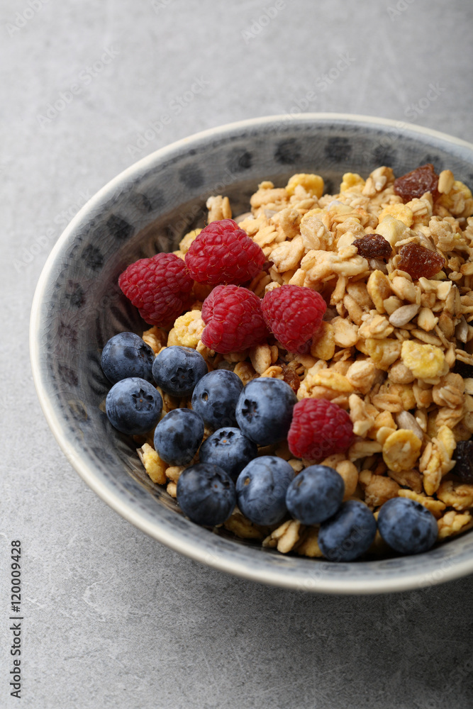 Breakfast bowl with fresh berry