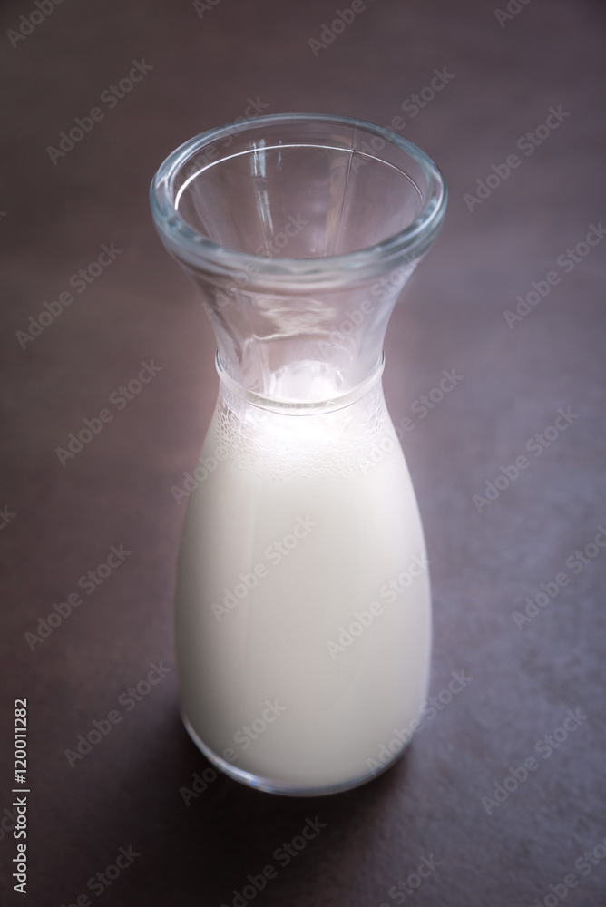Homemade Almond Milk in Bottle - Healthy Organic Nut Vegan Drink Homemade Almond Milk in Bottle - Healthy Organic Nut Vegan Drink