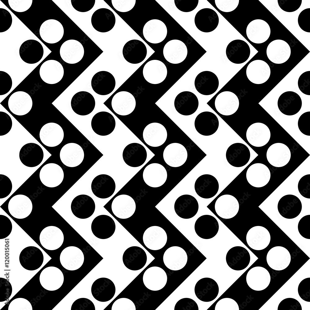 Seamless Circle and ZigZag Pattern Seamless Circle and ZigZag Pattern
