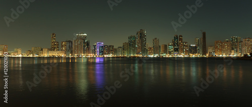 Night view of Sharjah UAE
