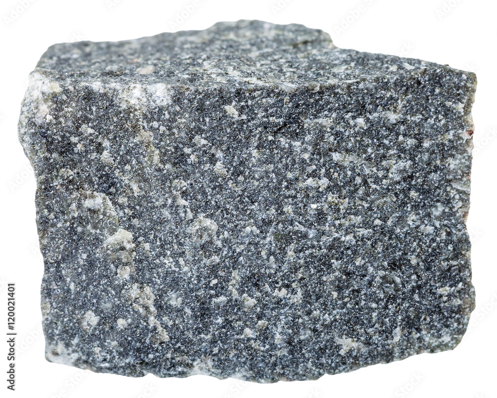 Andesite stone isolated on white background Stock Photo | Adobe Stock