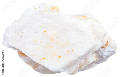 stone of barite ore isolated on white