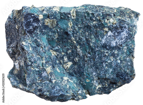 Obraz na plátně Kimberlite stone isolated on white background