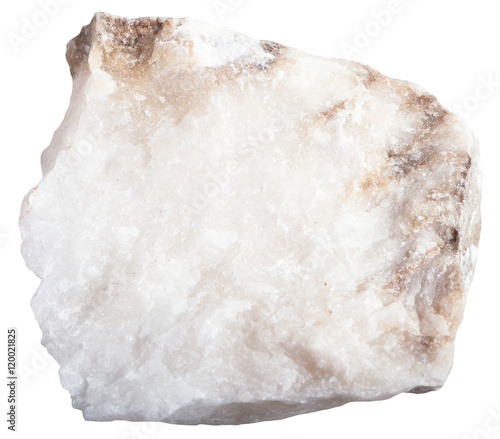 anhydrite mineral isolated on white background photo