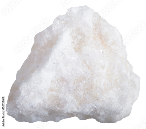 Valokuva white anhydrite rock isolated