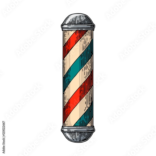 Classic barber shop Pole.