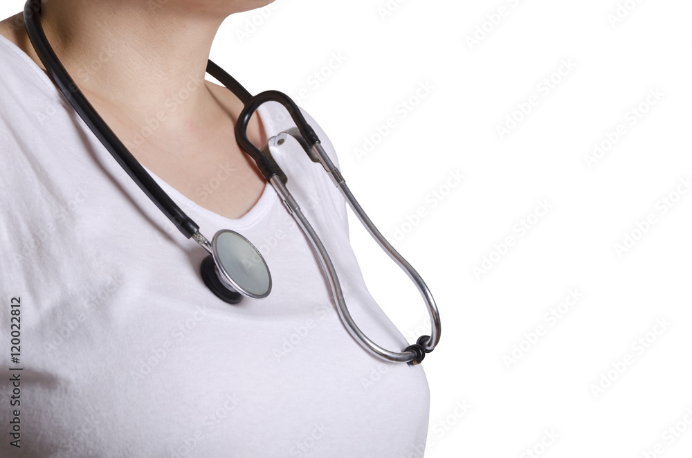 Female Doctor and stethoscope Female Doctor and stethoscope