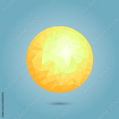 Modern vector geometric sun