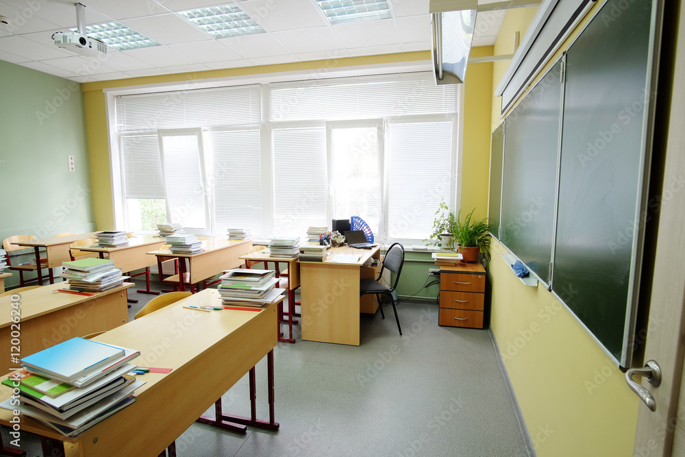Fototapeta premium Interior of an empty school class