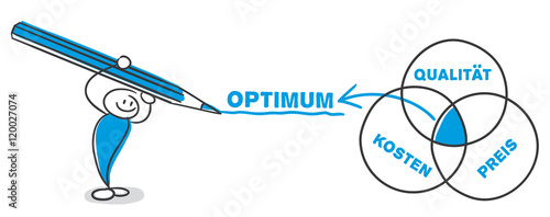 Stick Figure Series Blue / Optimum