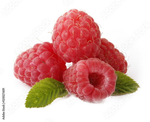 fresh raspberry isolated