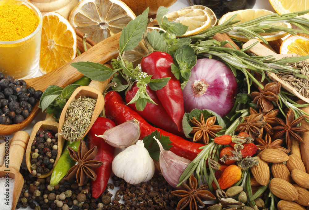 spices background