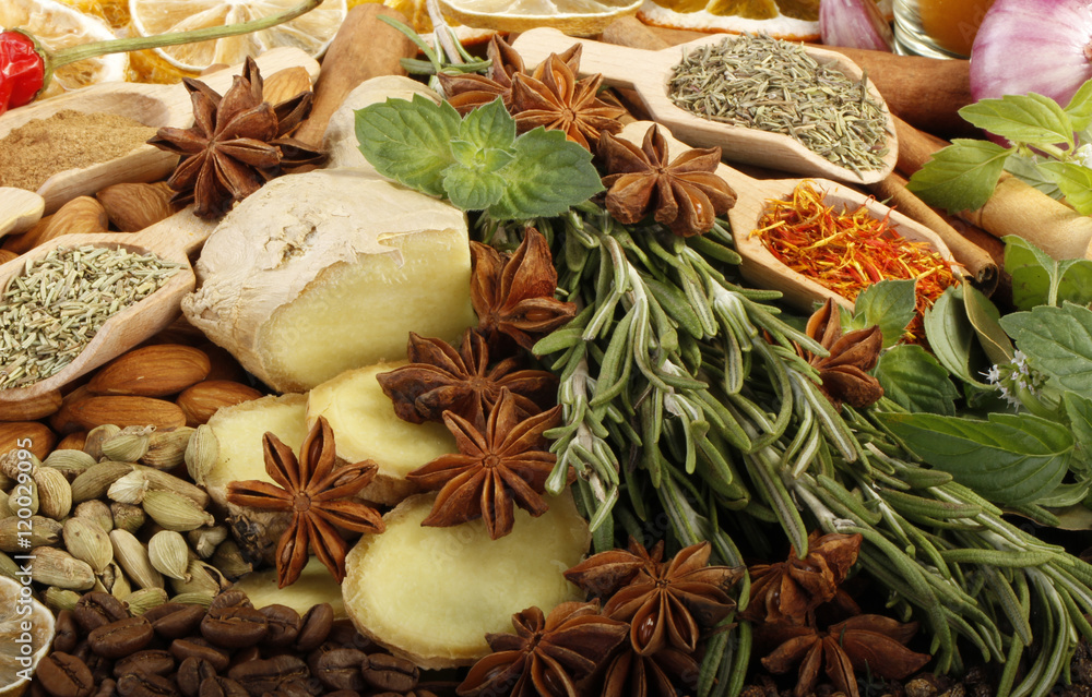 spices background spices background