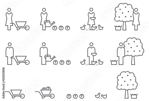 Icon Set Selbstversorger