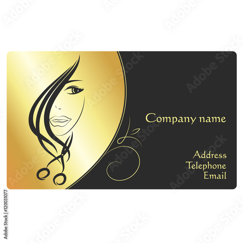 Beauty salon business card