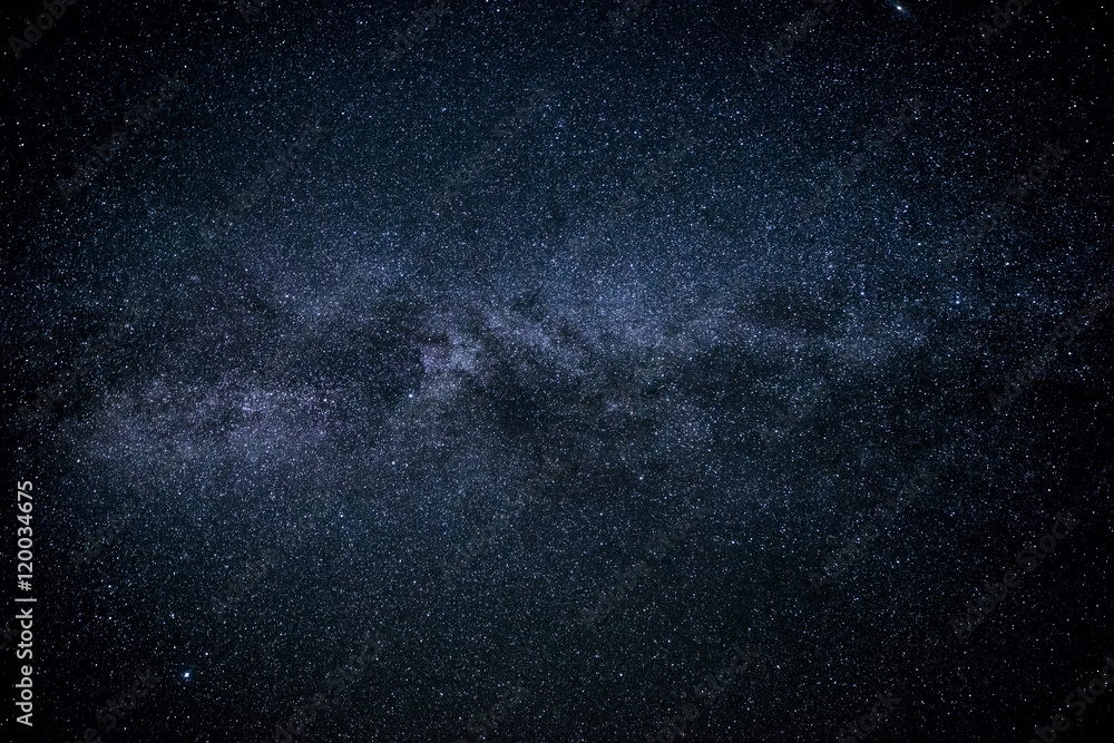 The Milky Way. Our galaxy. Long exposure photograph