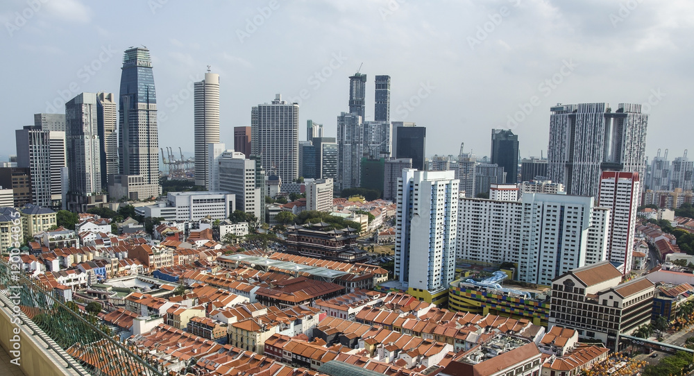 Obraz premium cityscape of singapore in the daytime