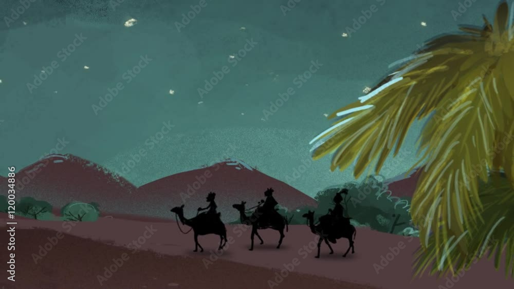 Portal de belen pesebre video animacion