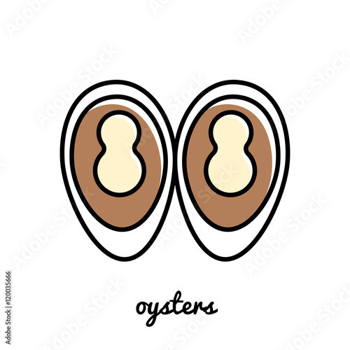 Line art ousters icon.