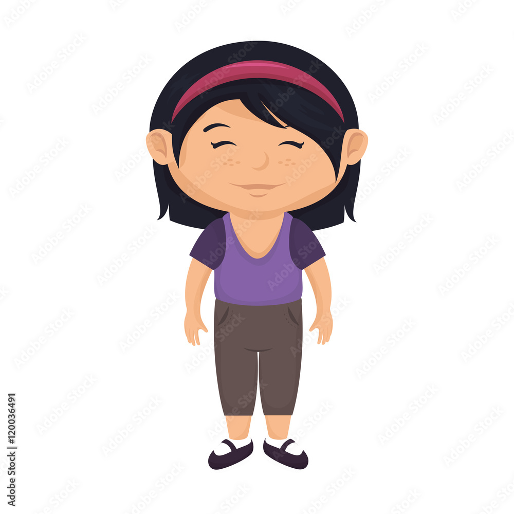 girl smiling happy child kid face cartoon vector illustration girl smiling happy child kid face cartoon vector illustration