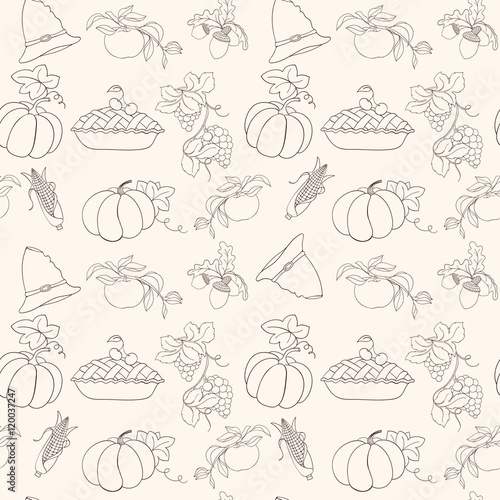 Thanksgiving seamless pattern