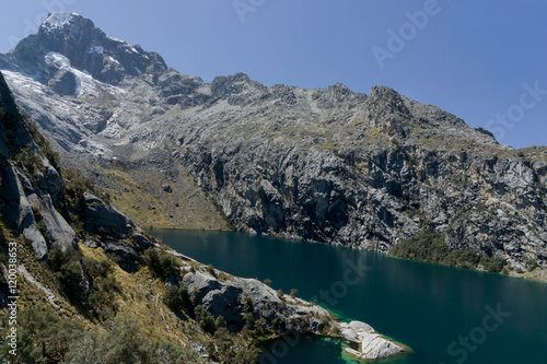 mountain lake in the Peruvian Andes