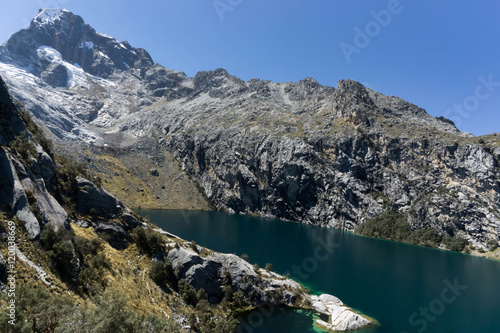 mountain lake in the Peruvian Andes