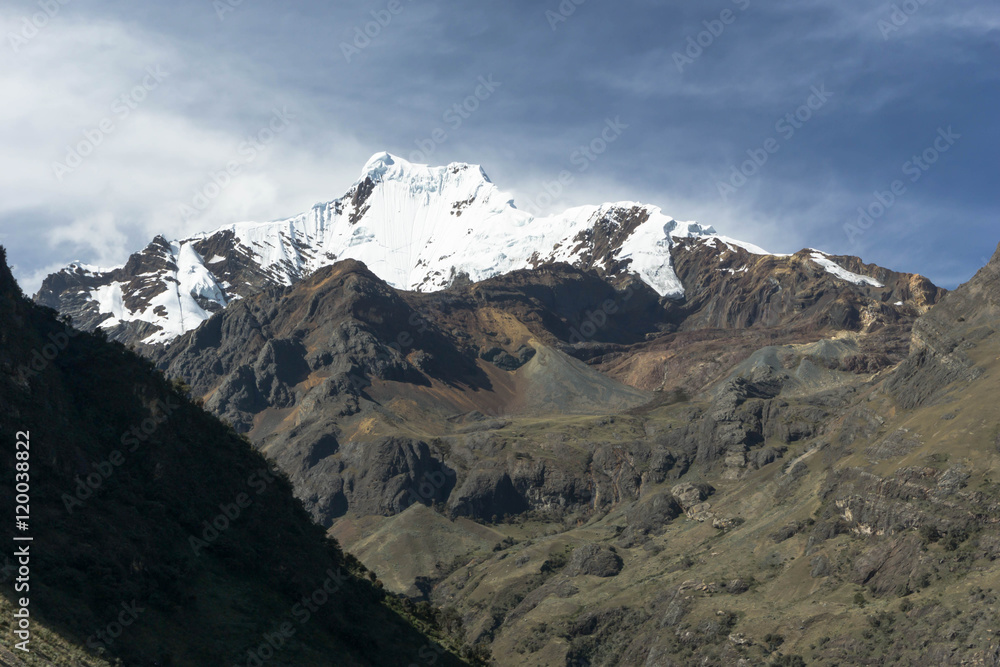 Nevado Sand Juan in the Cordillera Blanca in the Peruvian Andes Nevado Sand Juan in the Cordillera Blanca in the Peruvian Andes