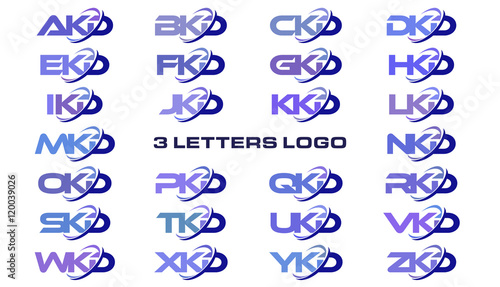 3 letters modern generic swoosh logo AKD, BKD, CKD, DKD, EKD, FKD, GKD, HKD, IKD, JKD, KKD, LKD, MKD, NKD, OKD, PKD, QKD, RKD, SKD, TKD, UKD, VKD, WKD, XKD, YKD, ZKD