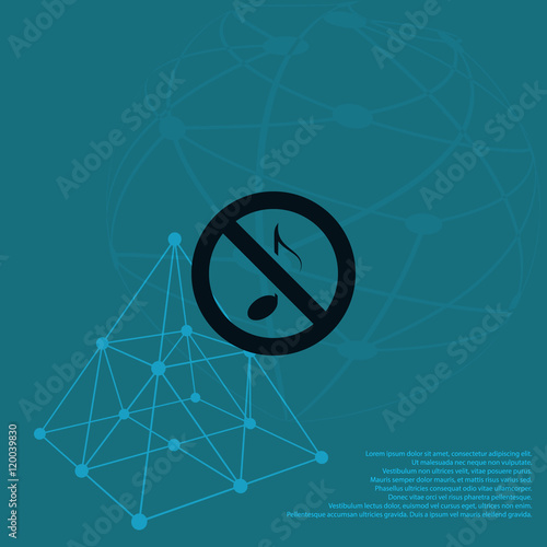 No music sign