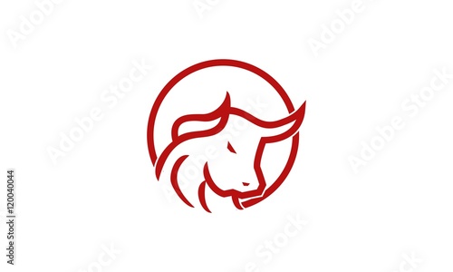 Circle Line Bull Icon