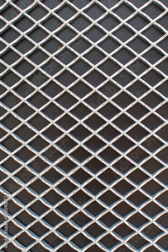 Wallpaper Mural Rhombus metal pattern on black surface Torontodigital.ca
