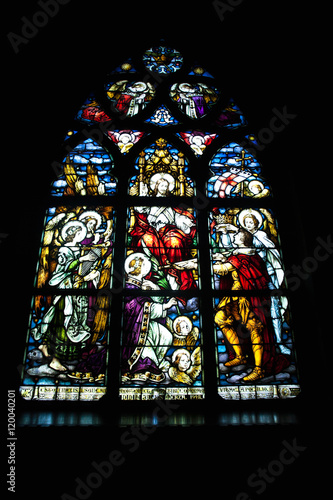  Church stained glass window
