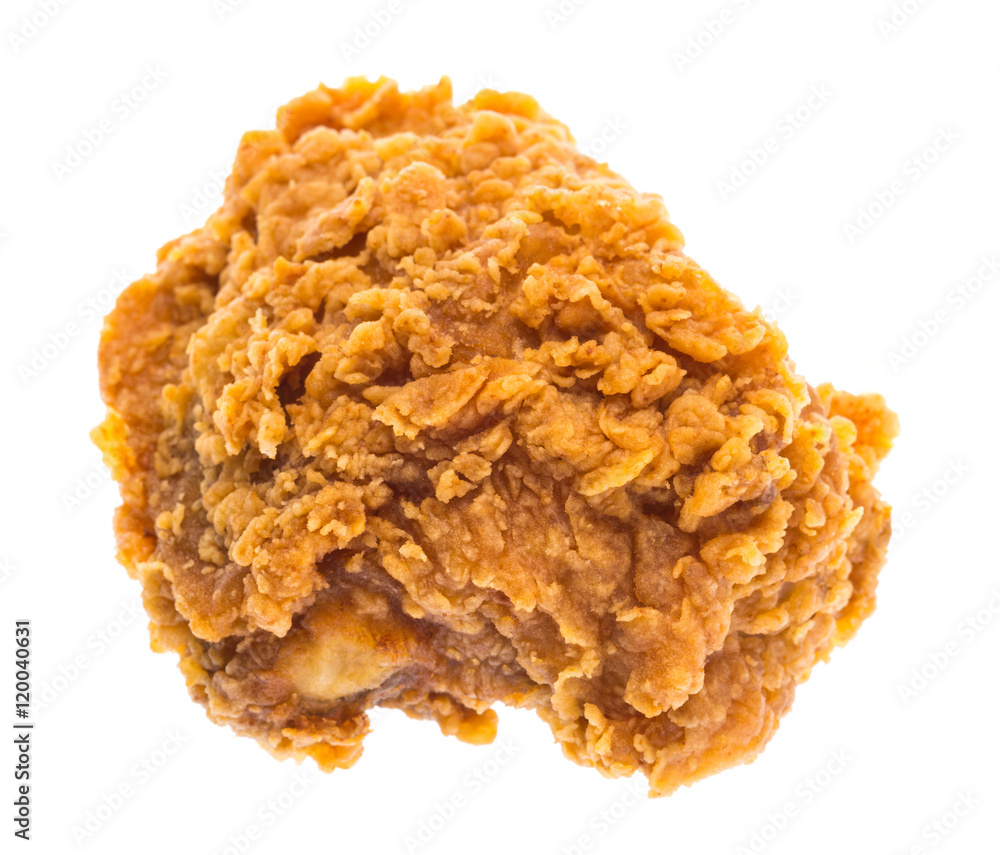 Fried chicken isolated on white background Fried chicken isolated on white background