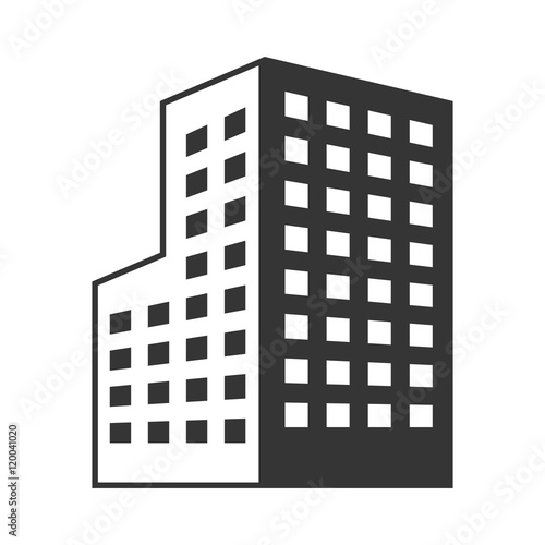 tower building architecture real estate urban silhouette. vector illustration