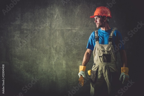 Fotografie, Tablou Construction Worker Portrait