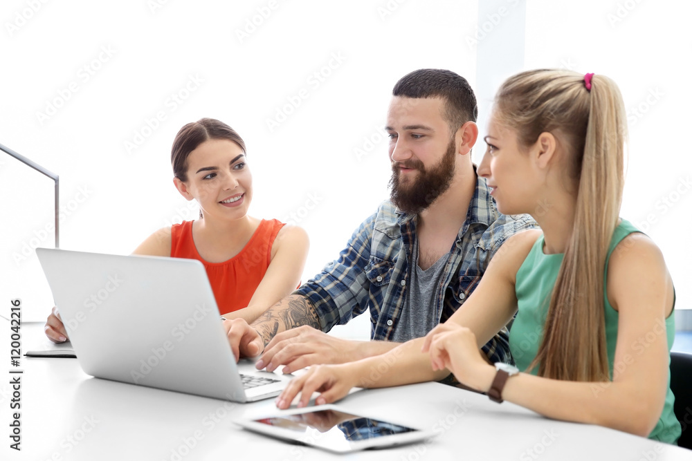 People working at a office People working at a office