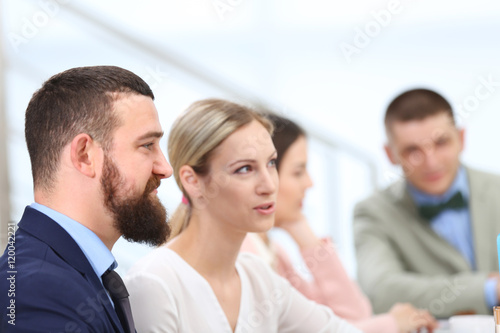 People working on computers...